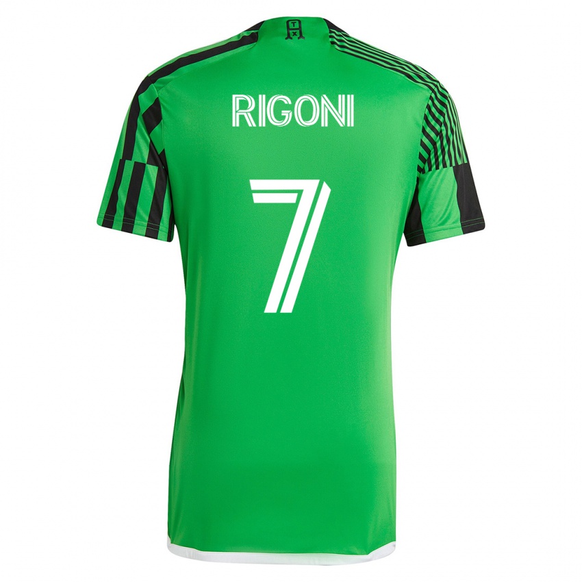 Homem Camisola Emiliano Rigoni #7 Verde Preto Principal 2023/24 Camisa Brasil