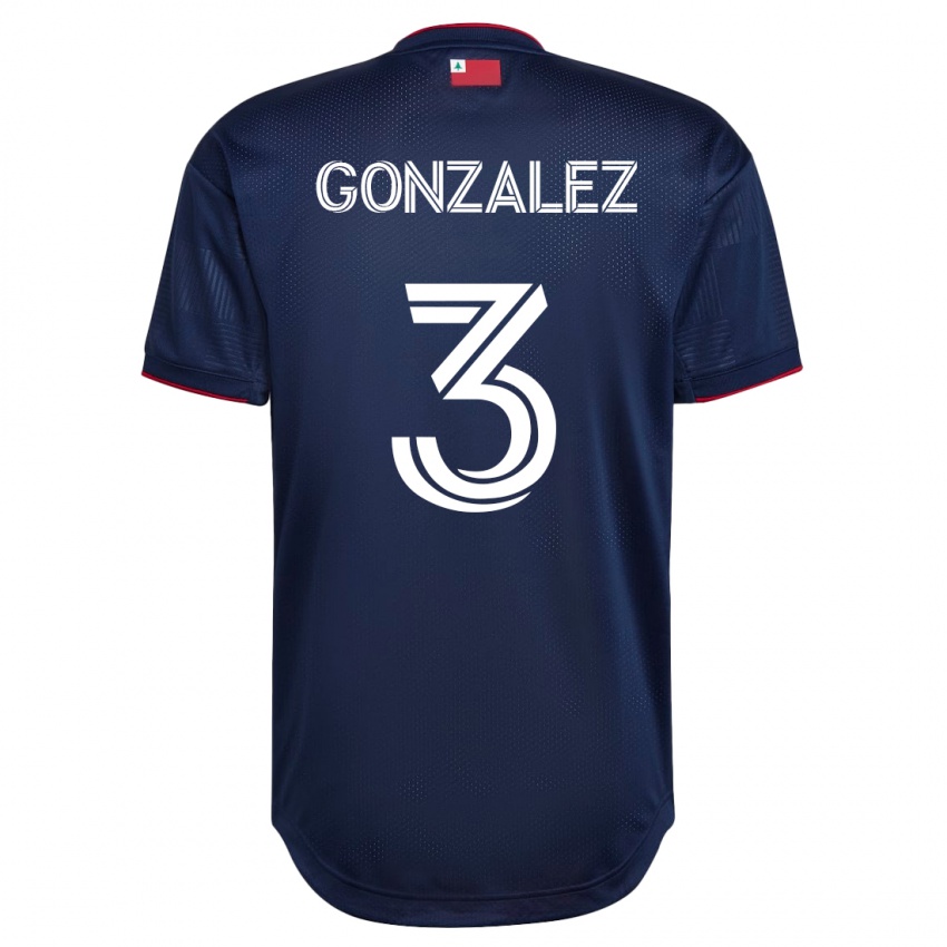 Homem Camisola Omar González #3 Marinha Principal 2023/24 Camisa Brasil