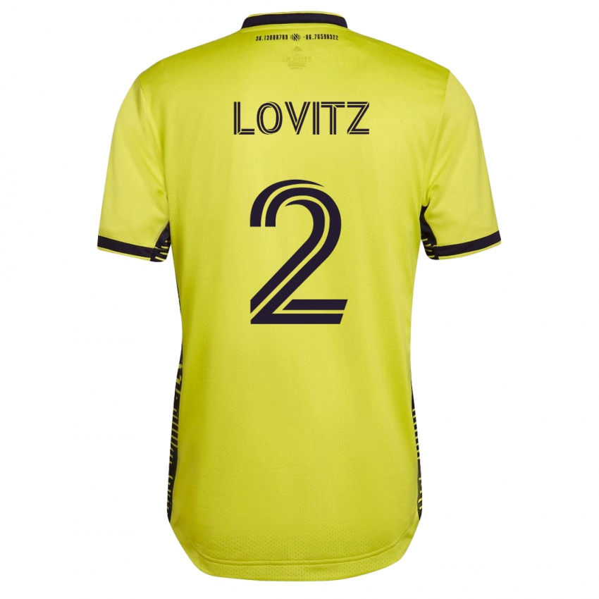 Homem Camisola Daniel Lovitz #2 Amarelo Principal 2023/24 Camisa Brasil