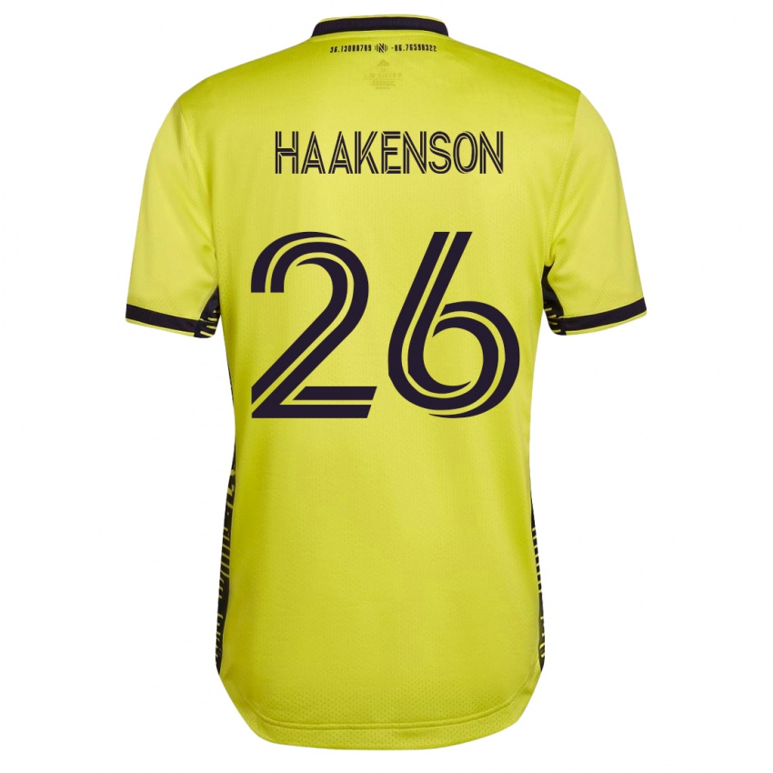 Homem Camisola Luke Haakenson #26 Amarelo Principal 2023/24 Camisa Brasil