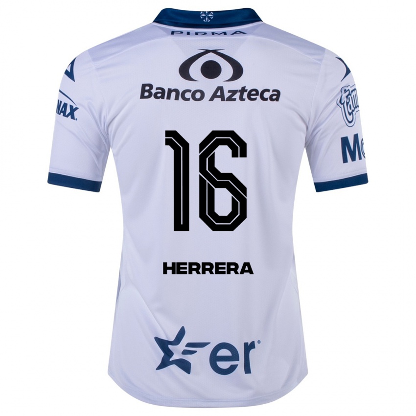Homem Camisola Alberto Herrera #16 Branco Principal 2023/24 Camisa Brasil