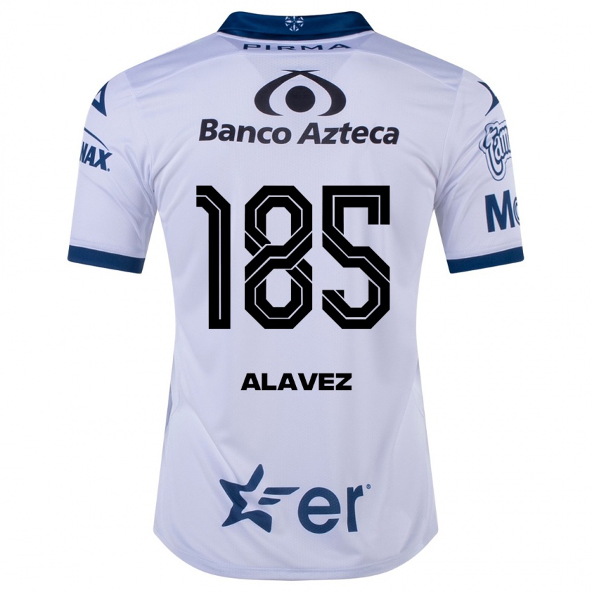 Homem Camisola Brian Alavez #185 Branco Principal 2023/24 Camisa Brasil