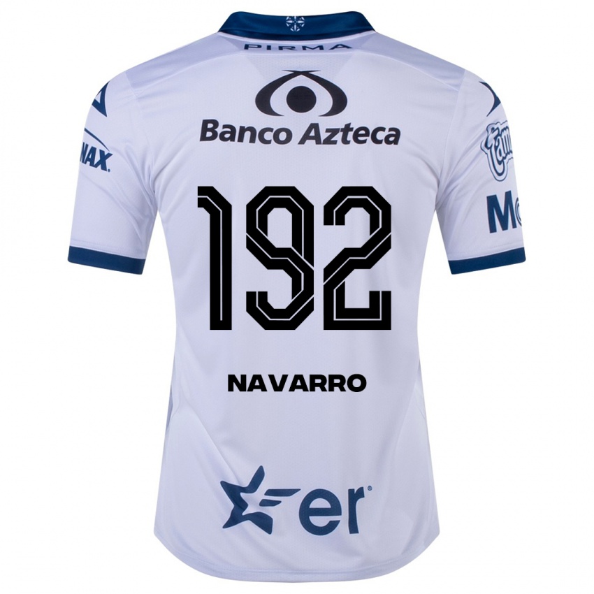 Homem Camisola Eduardo Navarro #192 Branco Principal 2023/24 Camisa Brasil