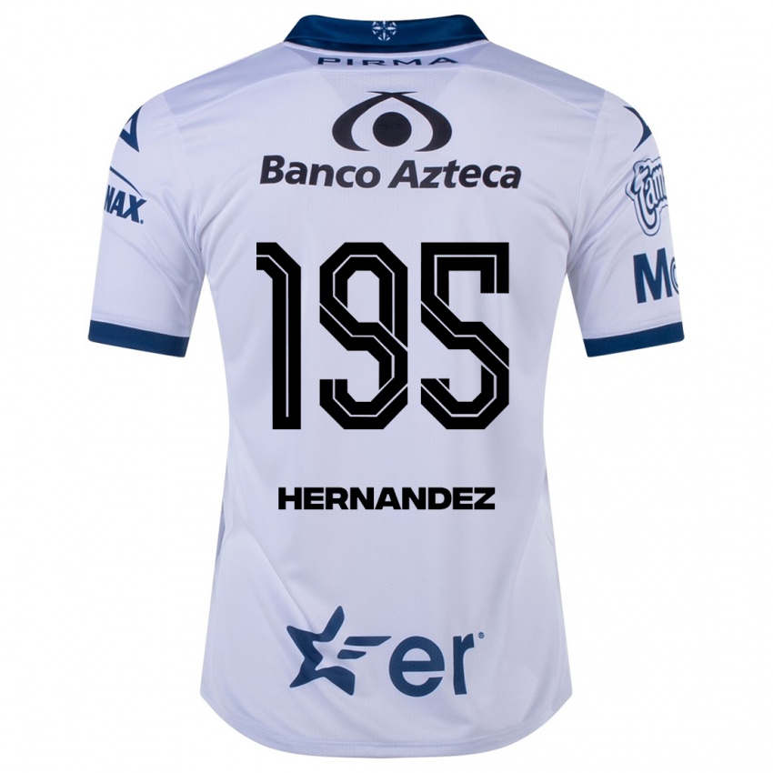 Homem Camisola Daniel Hernández #195 Branco Principal 2023/24 Camisa Brasil
