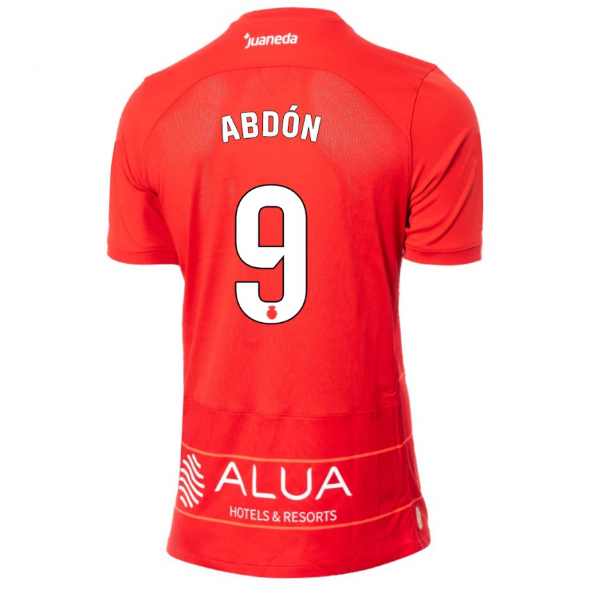 Homem Camisola Abdón Prats #9 Vermelho Principal 2023/24 Camisa Brasil