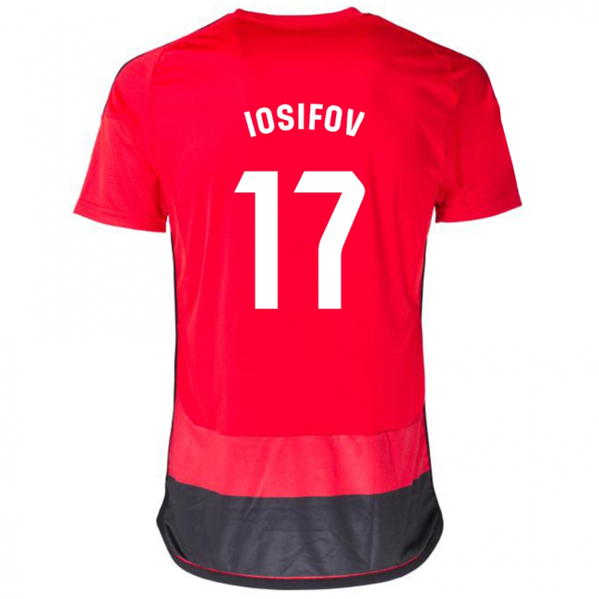 Homem Camisola Nikita Iosifov #17 Vermelho Preto Principal 2023/24 Camisa Brasil