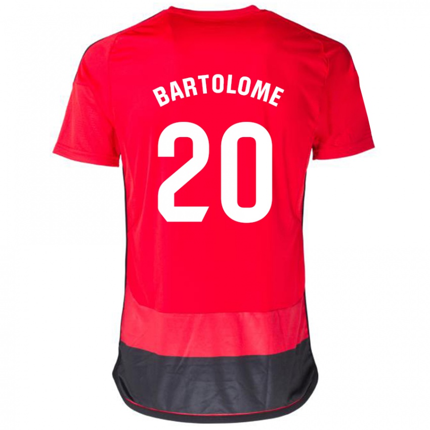 Homem Camisola Diego Bartolomé #20 Vermelho Preto Principal 2023/24 Camisa Brasil