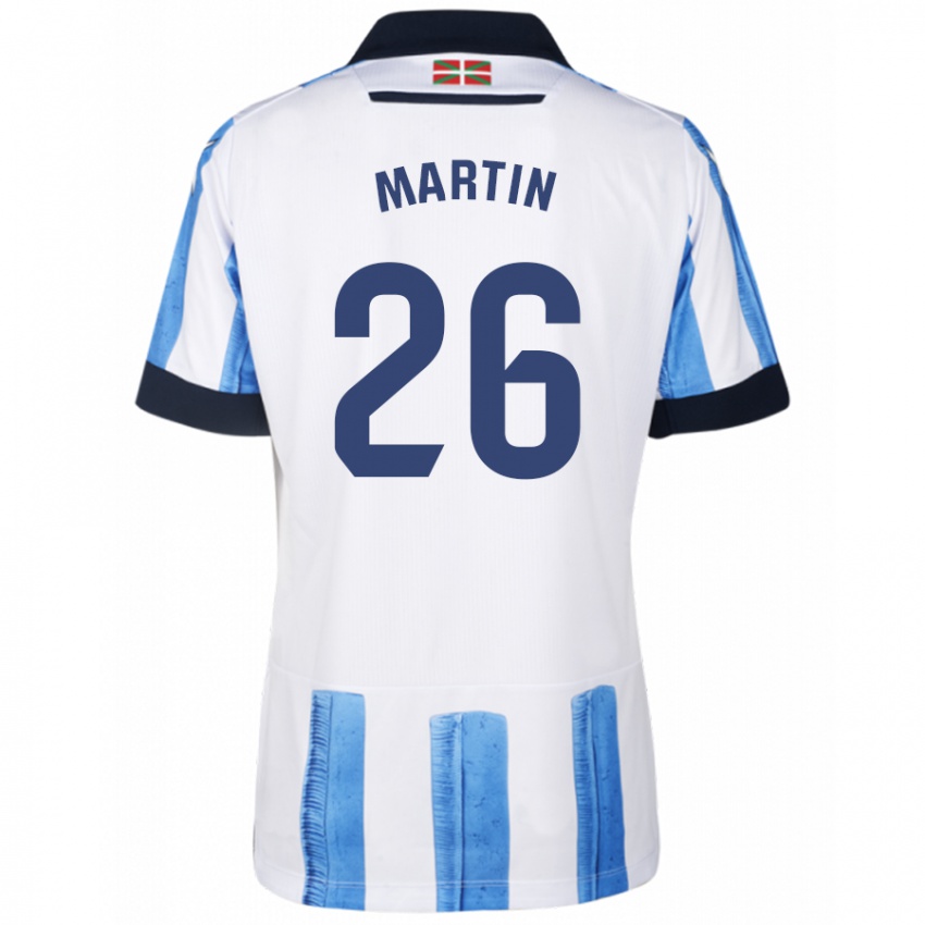 Homem Camisola Jon Martín #26 Branco Azulado Principal 2023/24 Camisa Brasil