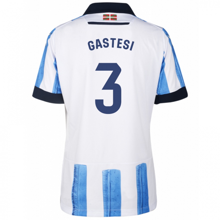 Homem Camisola Gorka Gastesi #3 Branco Azulado Principal 2023/24 Camisa Brasil