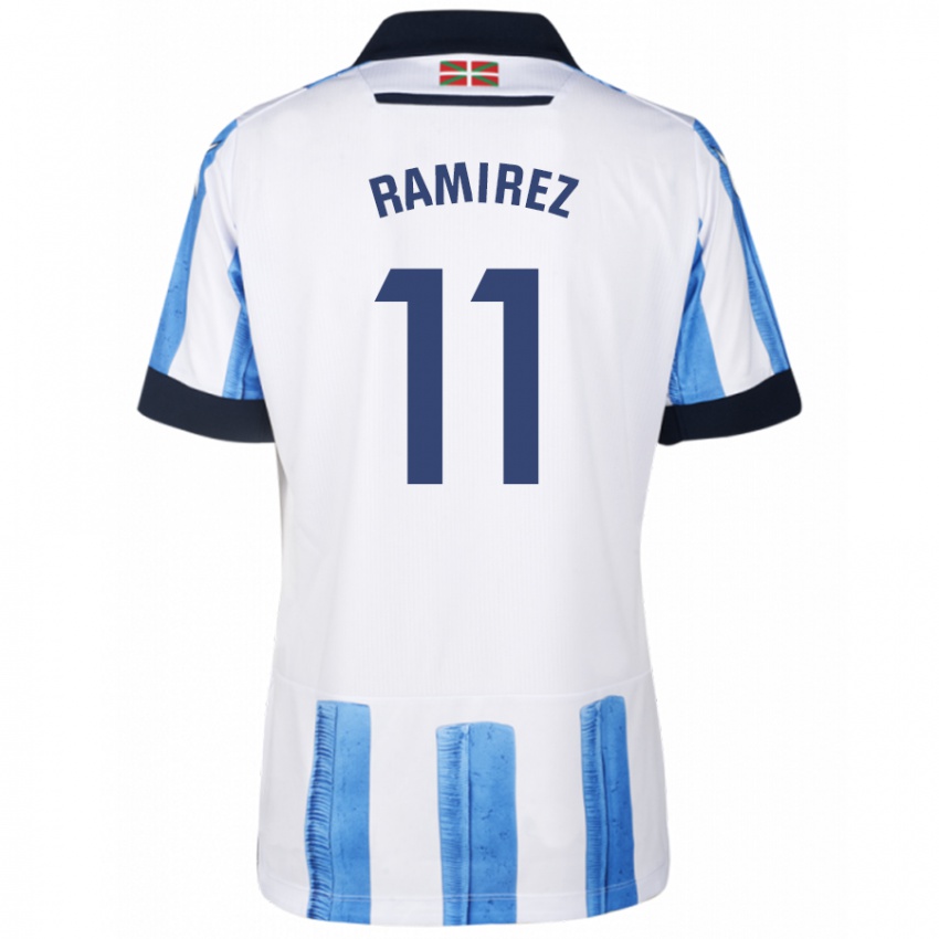Homem Camisola Darío Ramirez #11 Branco Azulado Principal 2023/24 Camisa Brasil