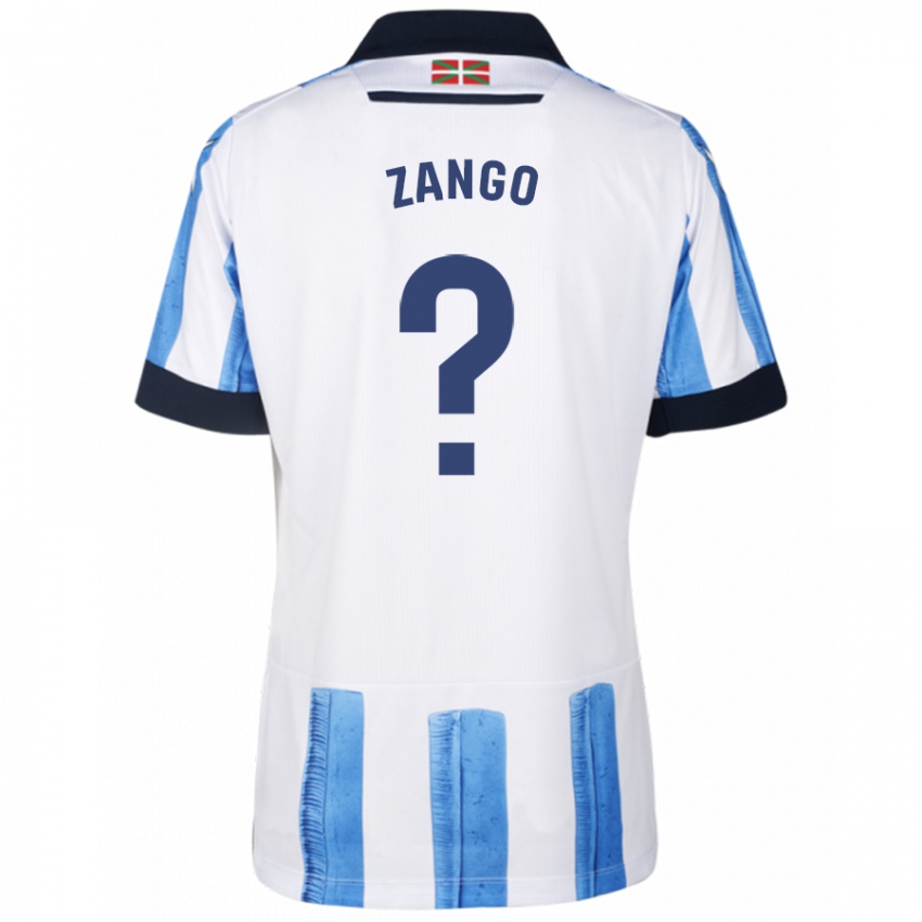 Homem Camisola Adrián Zango #0 Branco Azulado Principal 2023/24 Camisa Brasil