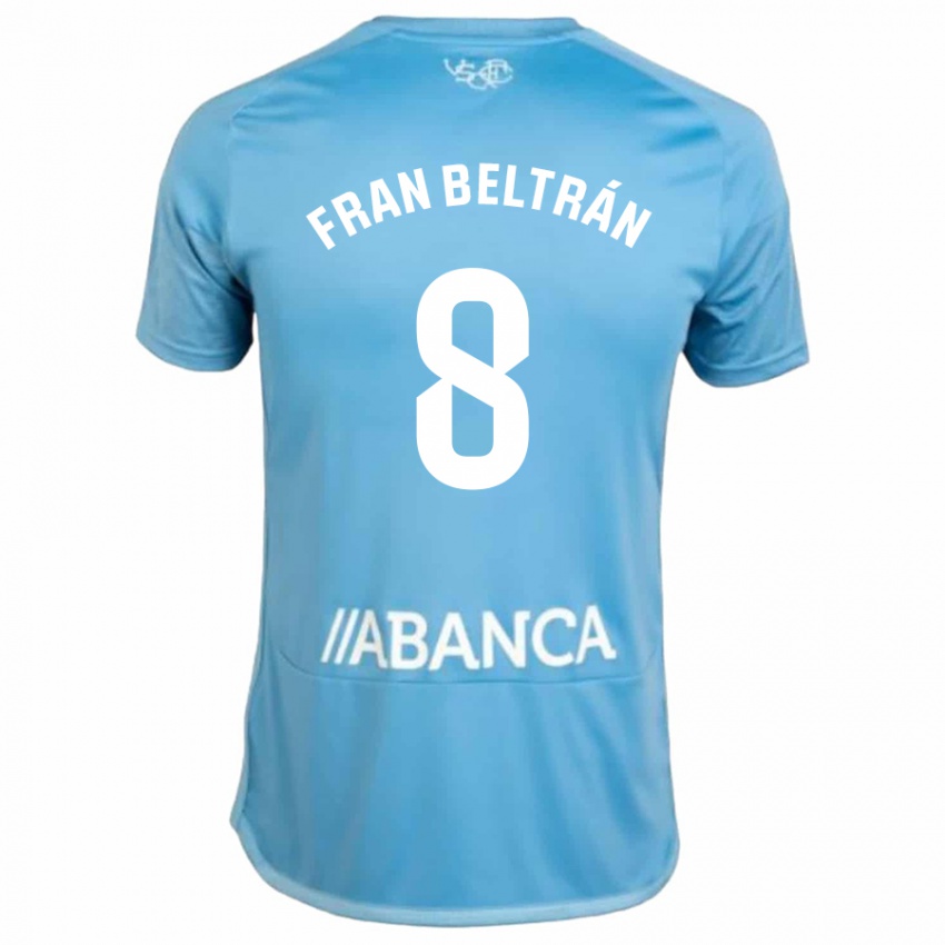 Homem Camisola Fran Beltran #8 Azul Principal 2023/24 Camisa Brasil