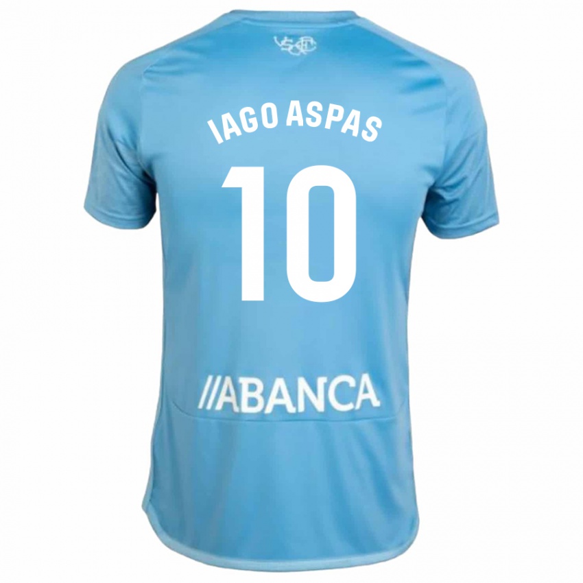 Homem Camisola Iago Aspas #10 Azul Principal 2023/24 Camisa Brasil