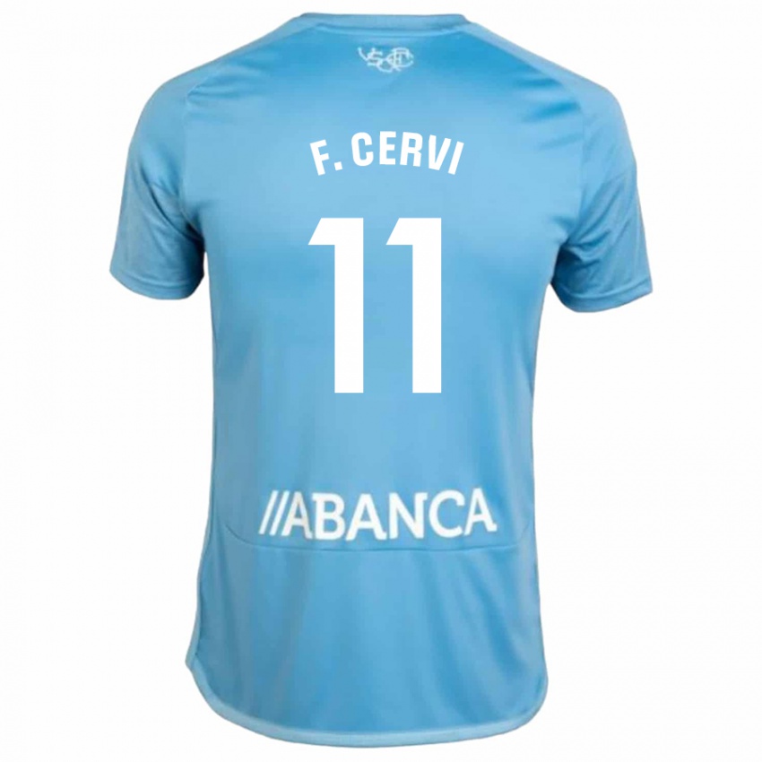 Homem Camisola Franco Cervi #11 Azul Principal 2023/24 Camisa Brasil