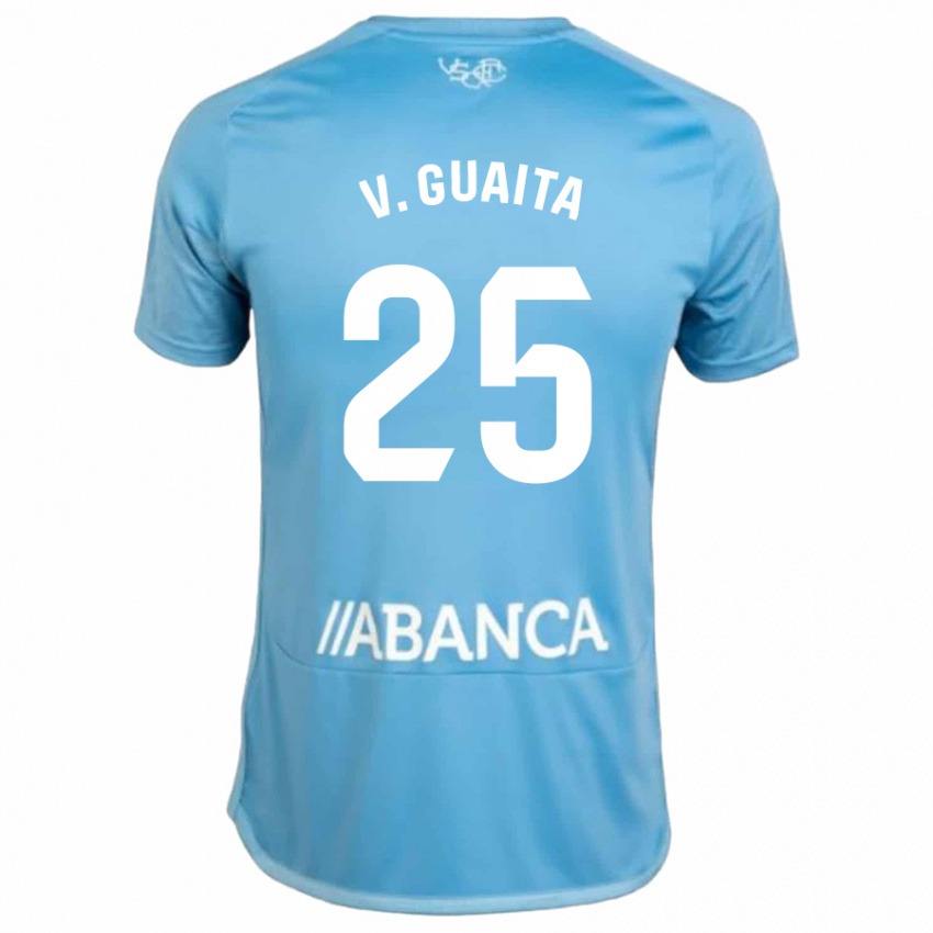 Homem Camisola Vicente Guaita #25 Azul Principal 2023/24 Camisa Brasil