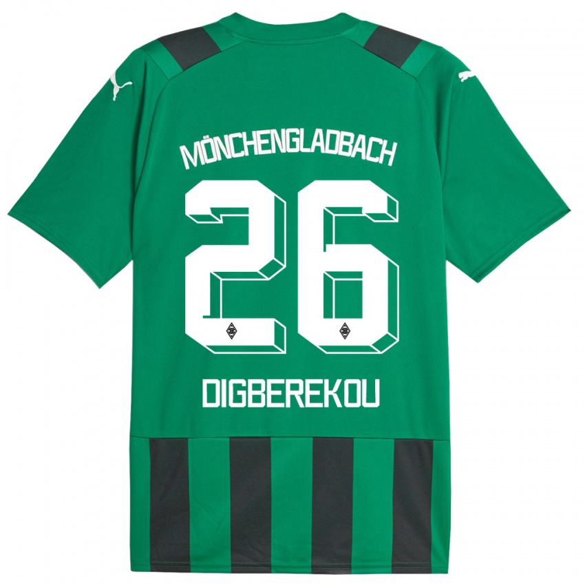 Homem Camisola Ibrahim Digberekou #26 Preto Verde Alternativa 2023/24 Camisa Brasil