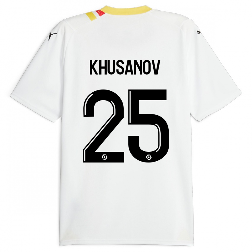 Homem Camisola Abdukodir Khusanov #25 Preto Alternativa 2023/24 Camisa Brasil