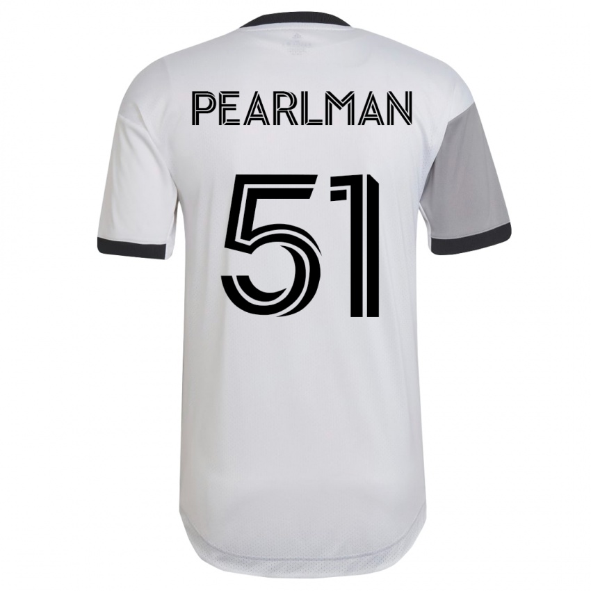 Homem Camisola Adam Pearlman #51 Branco Alternativa 2023/24 Camisa Brasil