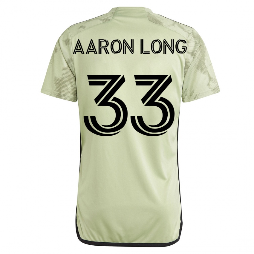 Homem Camisola Aaron Long #33 Verde Alternativa 2023/24 Camisa Brasil