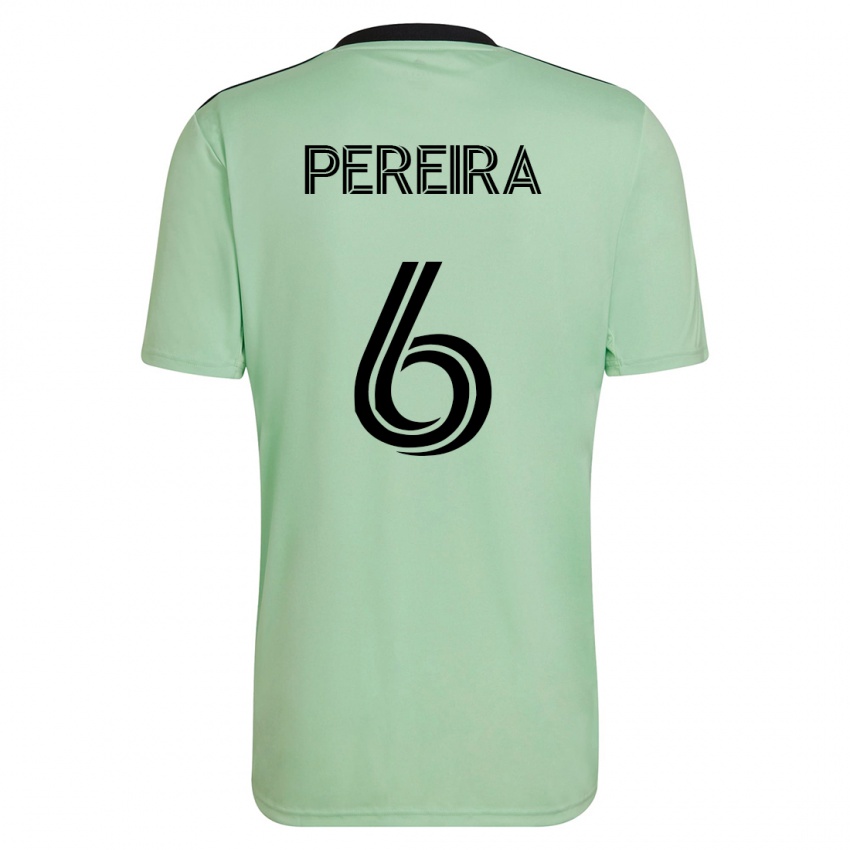 Homem Camisola Daniel Pereira #6 Luz Verde Alternativa 2023/24 Camisa Brasil