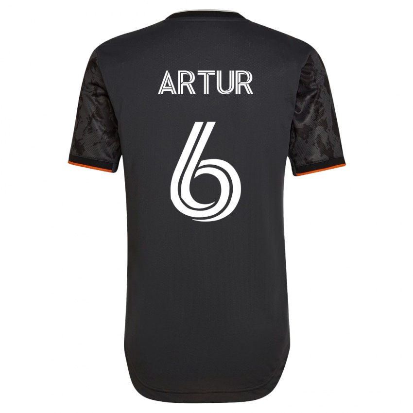 Homem Camisola Artur #6 Preto Alternativa 2023/24 Camisa Brasil