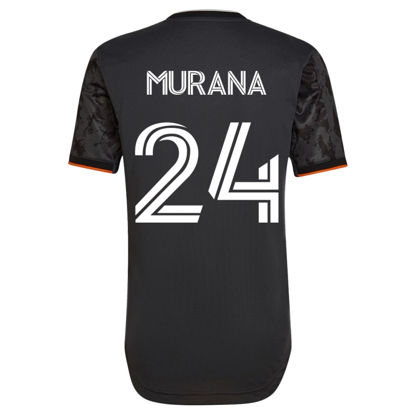 Homem Camisola Mujeeb Murana #24 Preto Alternativa 2023/24 Camisa Brasil