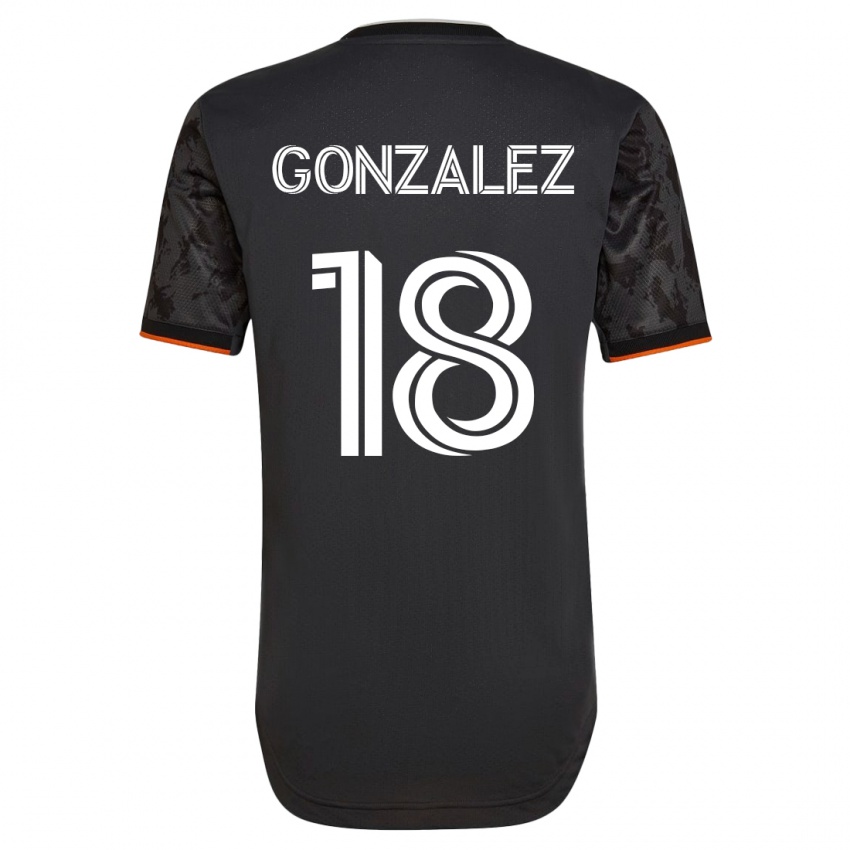 Homem Camisola Diego Gonzalez #18 Preto Alternativa 2023/24 Camisa Brasil
