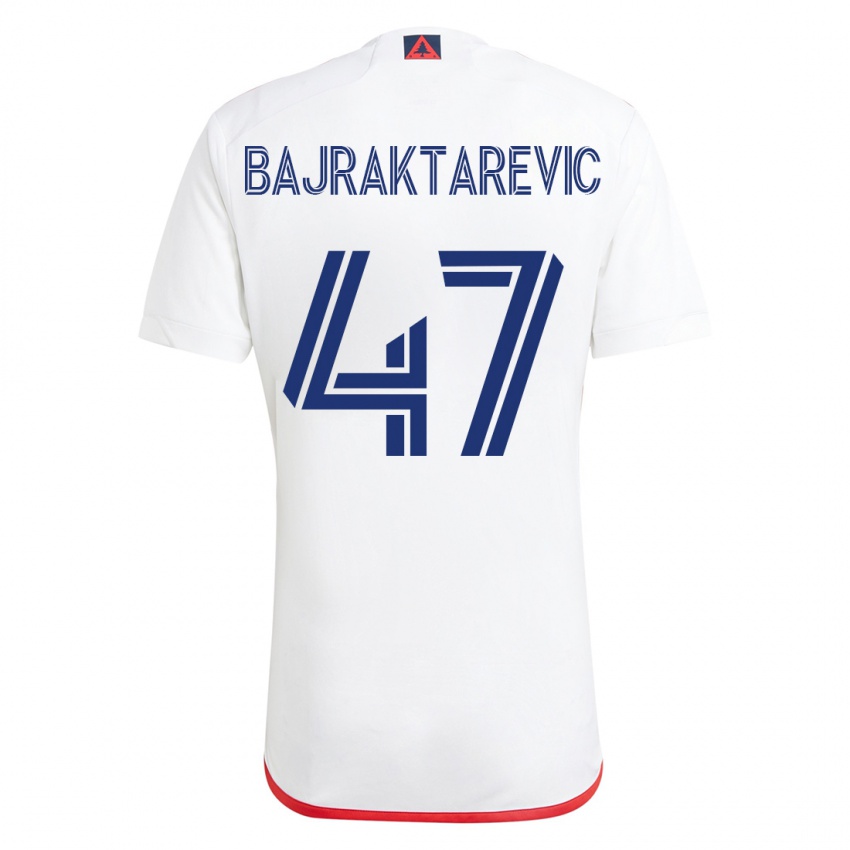 Homem Camisola Esmir Bajraktarevic #47 Branco Vermelho Alternativa 2023/24 Camisa Brasil