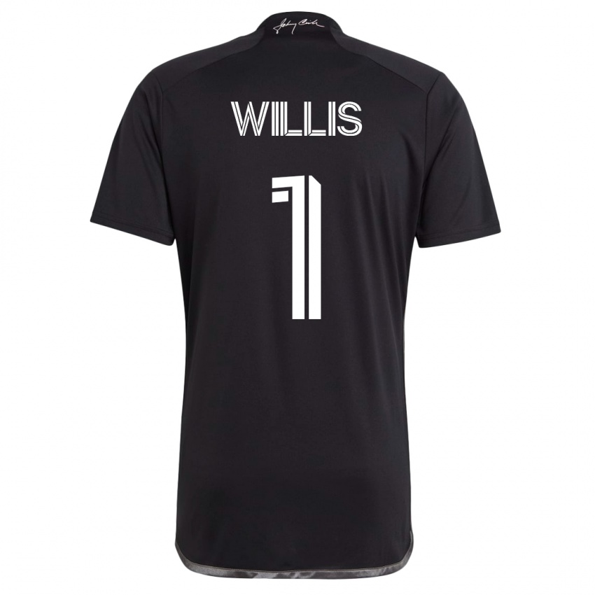 Homem Camisola Joe Willis #1 Preto Alternativa 2023/24 Camisa Brasil