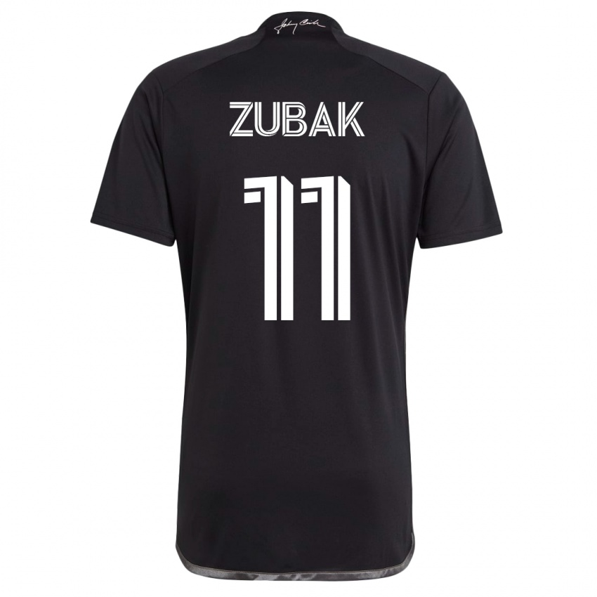 Homem Camisola Ethan Zubak #11 Preto Alternativa 2023/24 Camisa Brasil