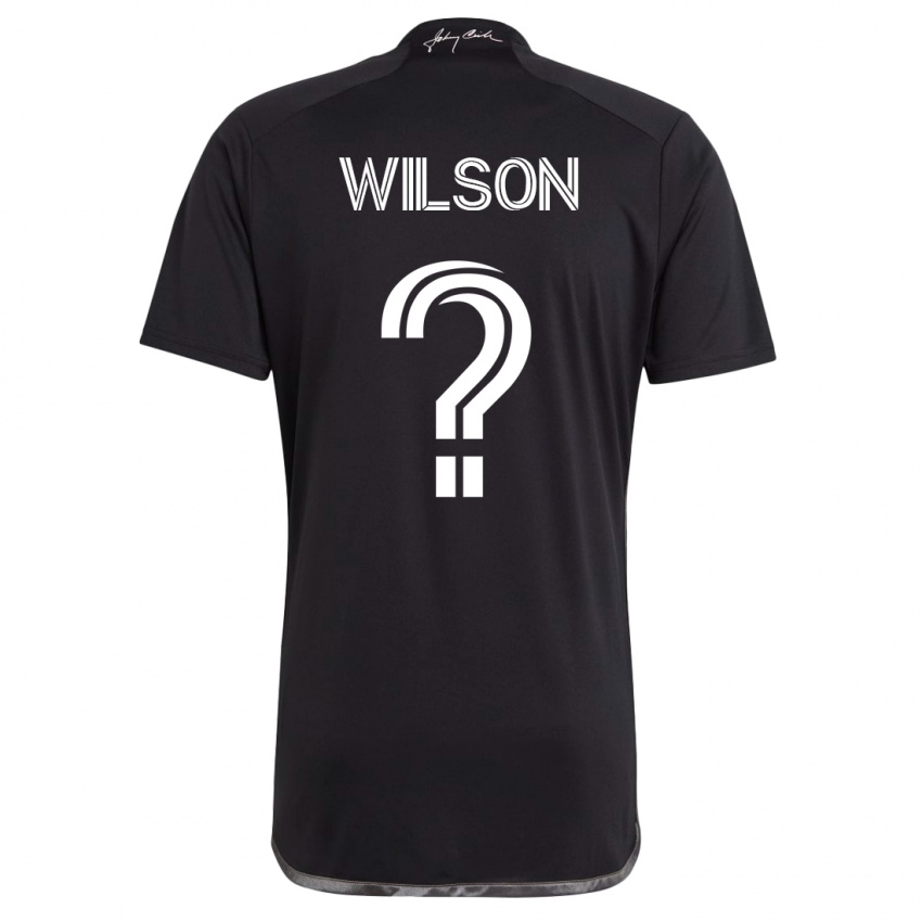 Homem Camisola Dominic Wilson #0 Preto Alternativa 2023/24 Camisa Brasil