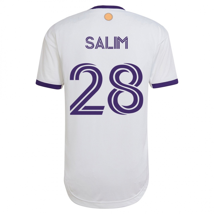 Homem Camisola Abdi Salim #28 Branco Alternativa 2023/24 Camisa Brasil