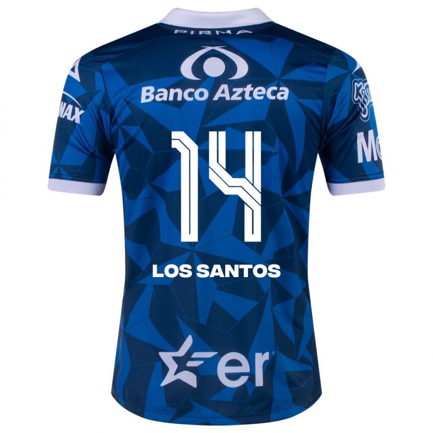 Homem Camisola Lucas De Los Santos #14 Azul Alternativa 2023/24 Camisa Brasil