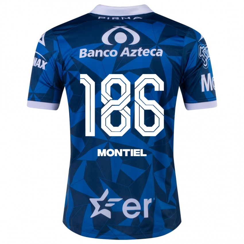 Homem Camisola Santiago Montiel #186 Azul Alternativa 2023/24 Camisa Brasil