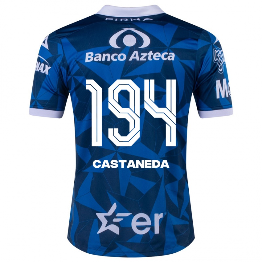 Homem Camisola Christian Castañeda #194 Azul Alternativa 2023/24 Camisa Brasil