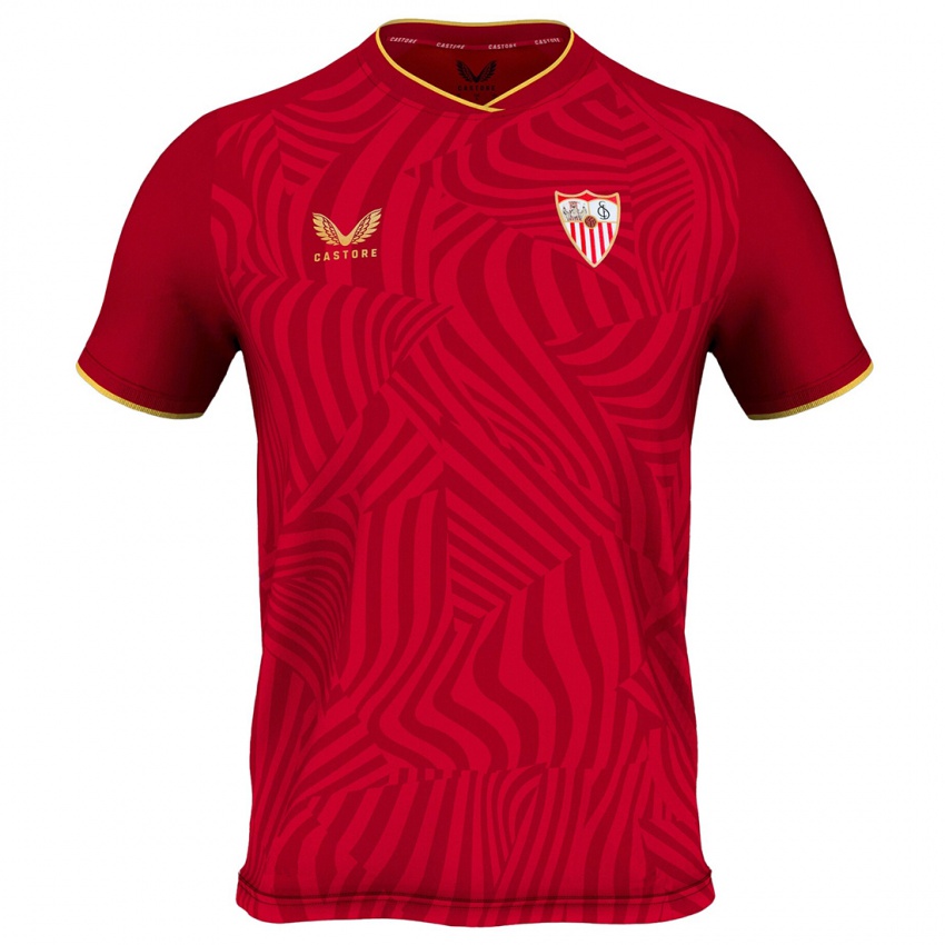 Homem Camisola Fran Ostos #2 Vermelho Alternativa 2023/24 Camisa Brasil