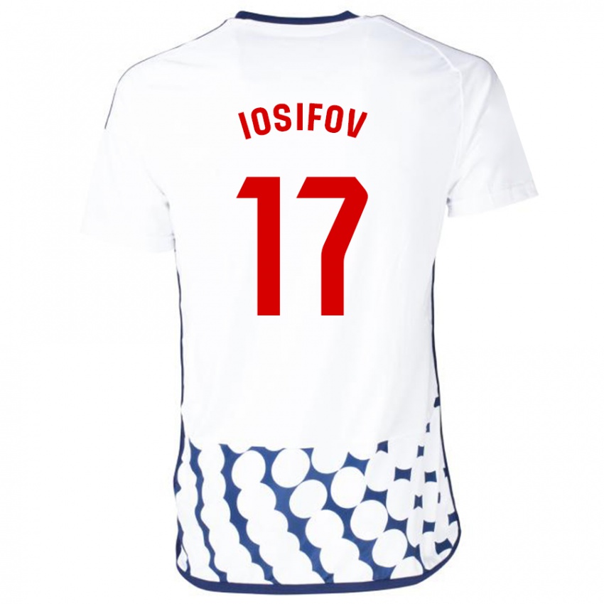 Homem Camisola Nikita Iosifov #17 Branco Alternativa 2023/24 Camisa Brasil