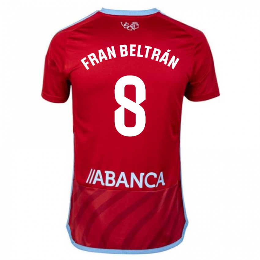 Homem Camisola Fran Beltran #8 Vermelho Alternativa 2023/24 Camisa Brasil