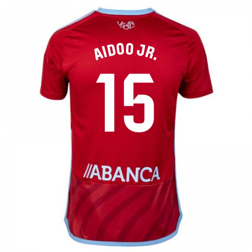 Homem Camisola Joseph Aidoo #15 Vermelho Alternativa 2023/24 Camisa Brasil