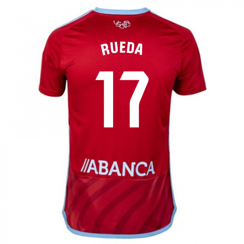 Homem Camisola Javi Rueda #17 Vermelho Alternativa 2023/24 Camisa Brasil