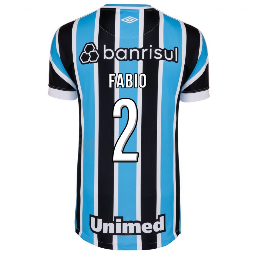 Mulher Camisola Fábio #2 Azul Principal 2023/24 Camisa Brasil