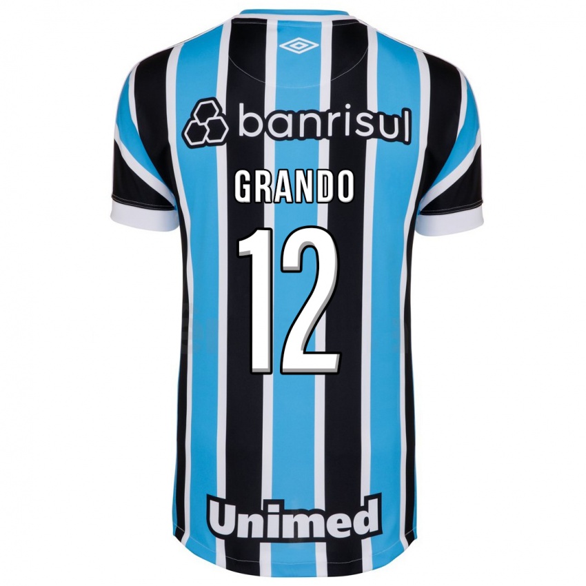 Mulher Camisola Gabriel Grando #12 Azul Principal 2023/24 Camisa Brasil