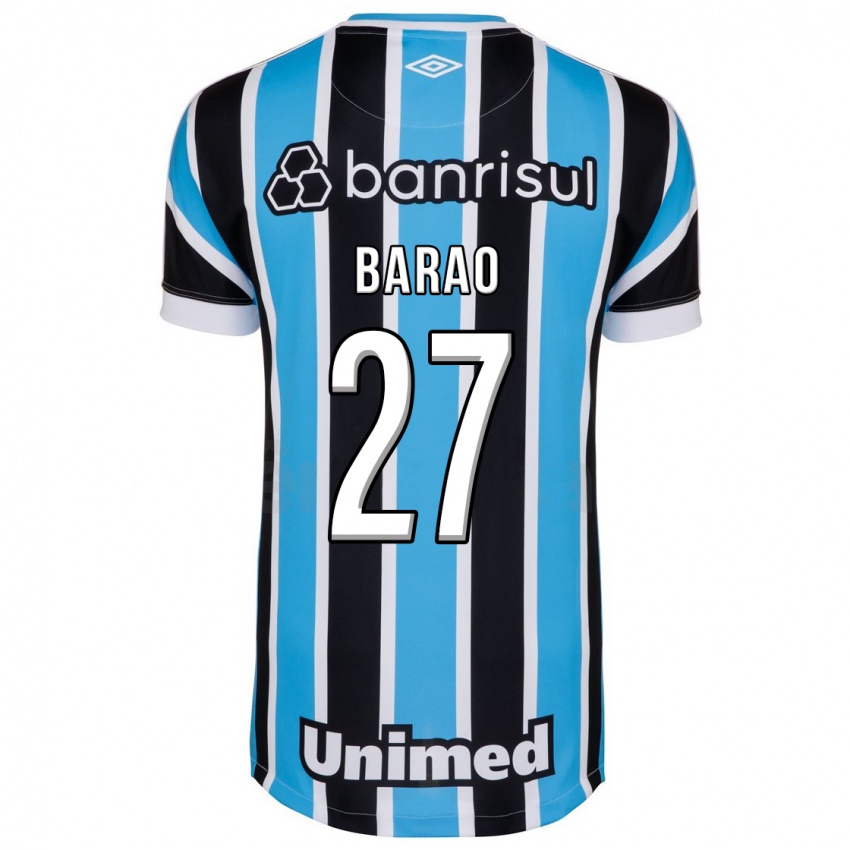 Mulher Camisola Dani Barão #27 Azul Principal 2023/24 Camisa Brasil