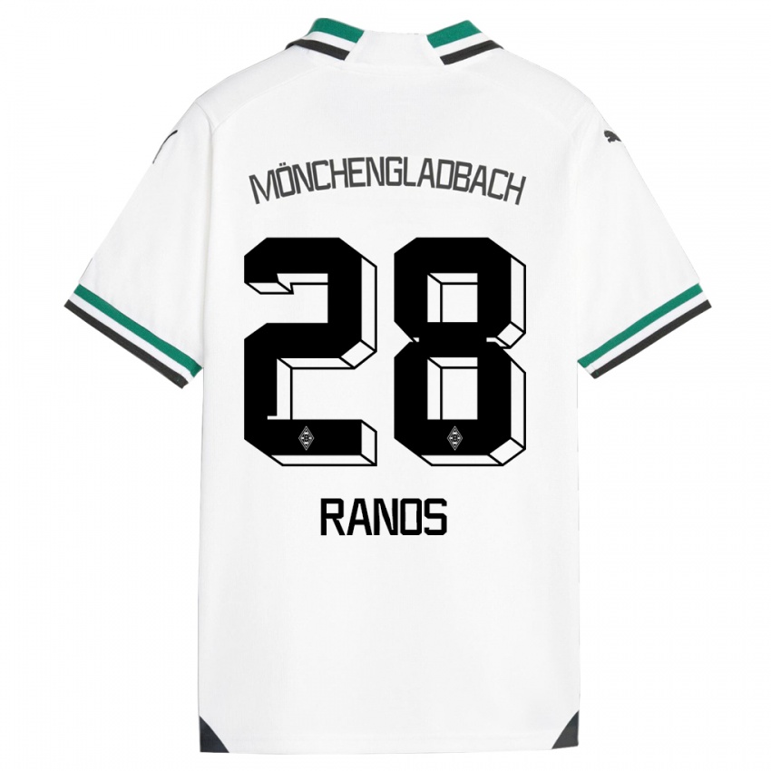 Mulher Camisola Grant-Leon Ranos #28 Branco Verde Principal 2023/24 Camisa Brasil