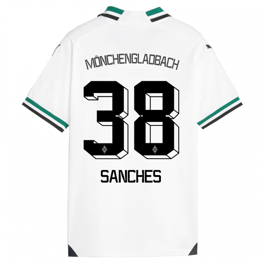 Mulher Camisola Yvandro Borges Sanches #38 Branco Verde Principal 2023/24 Camisa Brasil