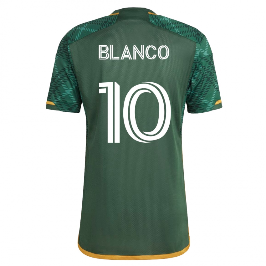 Mulher Camisola Sebastián Blanco #10 Verde Principal 2023/24 Camisa Brasil