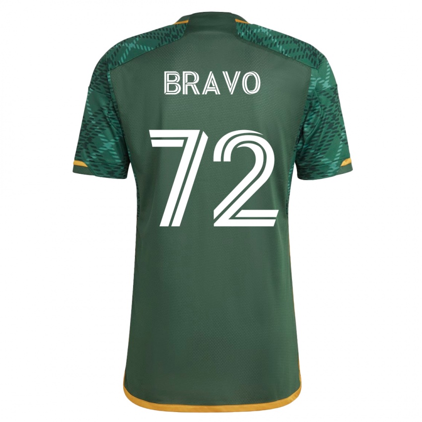 Mulher Camisola Julian Bravo #72 Verde Principal 2023/24 Camisa Brasil