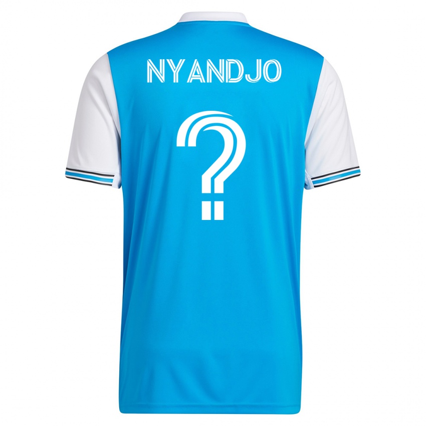Mulher Camisola James Nyandjo #0 Azul Principal 2023/24 Camisa Brasil