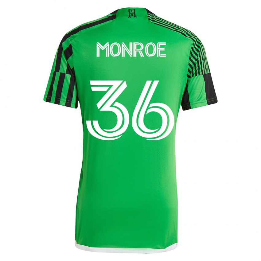 Mulher Camisola Greg Monroe #36 Verde Preto Principal 2023/24 Camisa Brasil