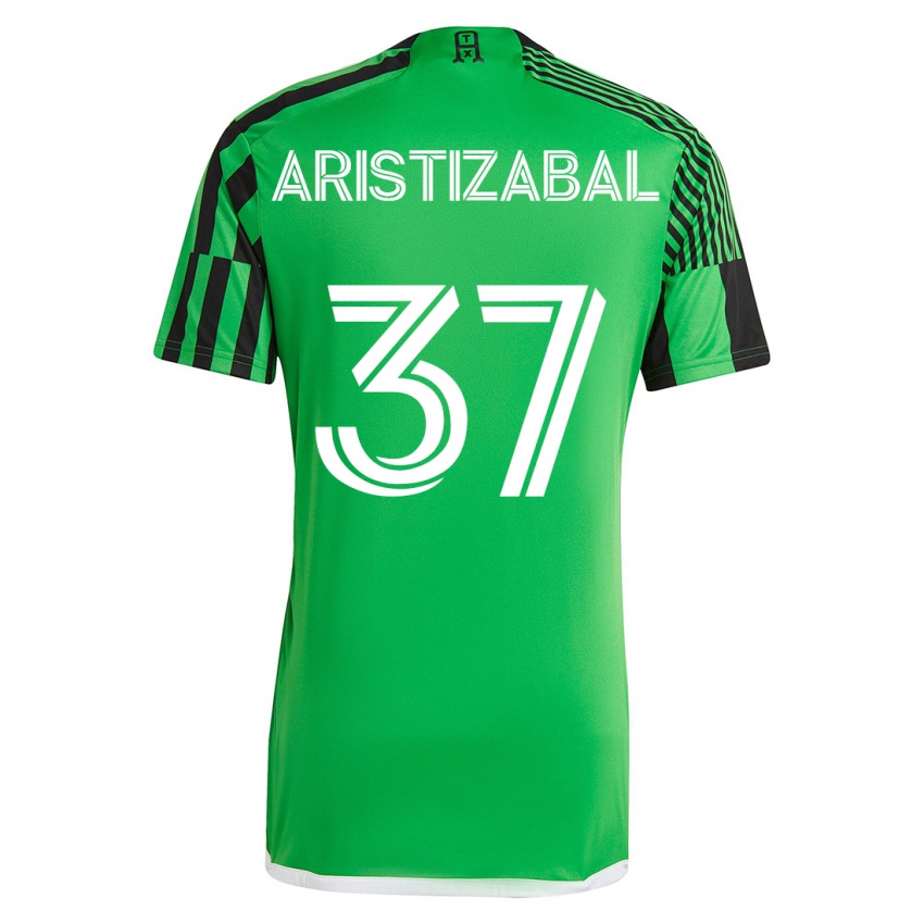 Mulher Camisola Nicolas Aristizabal #37 Verde Preto Principal 2023/24 Camisa Brasil